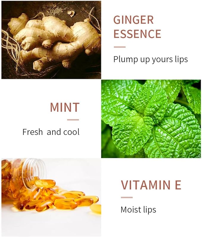 2Pcs Lip Plumper Set, Natural Lip Plumper kit, Day and Night Lip Plumper, Softer Bigger Fuller Cosmetics Plumper Lips