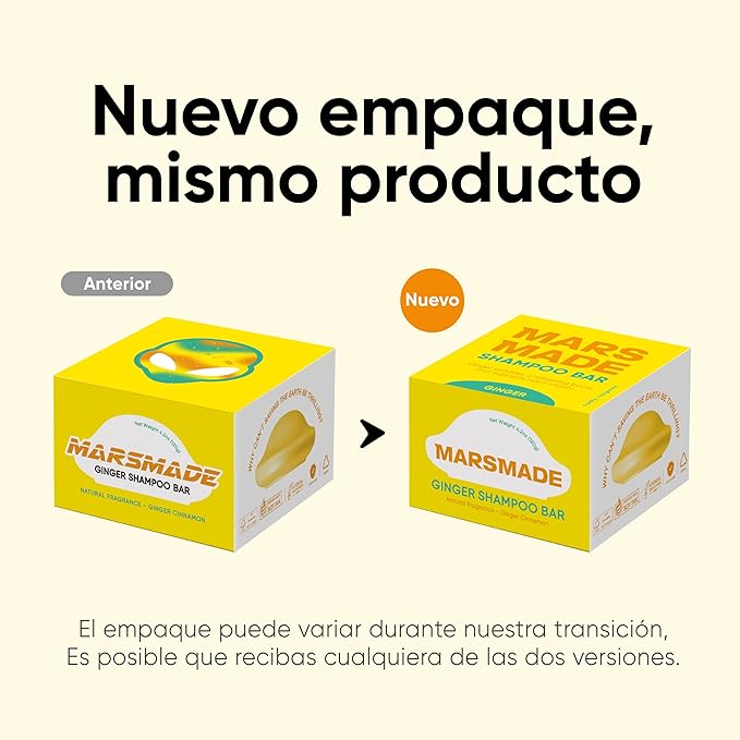 Ginger Shampoo Bar 2.0 - Hydrating & Moisturizing Natural Hair Soap Bar Shampoo for Hair Vitality & Scalp Nourishment - Bathing Soap Solid Shampoo for All Hair Types (120g, 4.23oz)