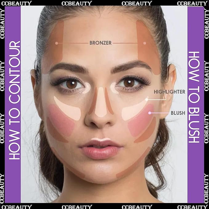 CCbeauty 2-in-1 Blush Stick for Cheeks - Cream 2 Colors Dual Blushing Makeup Stick for Cheeks, Eyes & Lips, Natural Blendable Moisturizing Long-Lasting Smooth Blushes,Peach & Muted Mauve