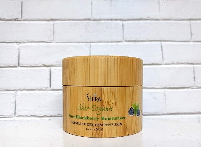 Shir-Organic Pure Blackberry Moisturizer Helps Fight Against Free Radicals Smooth Even Texture Regenerates the Skin for Normal to Dry & Sensitive Skin Type(50ml)