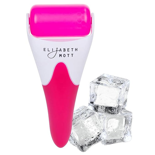 Elizabeth Mott Ice Roller for Face & Eyes Cooling Facial Massager to Reduce Puffiness Under-Eye Bags & Swelling Tighten Pores Boost Circulation Soothe Irritation, Numb Pain for Women and Men