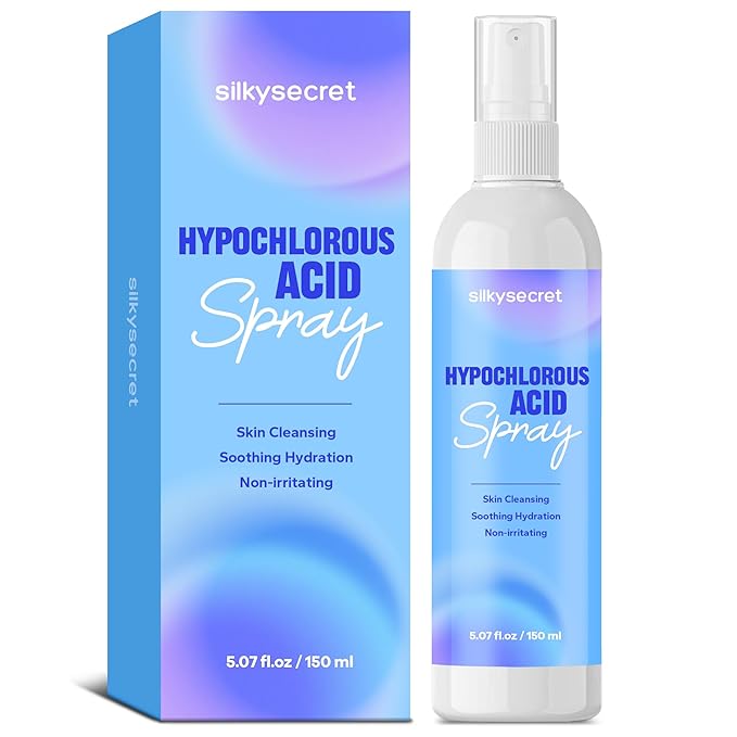 Hypochlorous Acid Spray (5 Fl Oz), Hypochlorous Acid Spray for Face & Body, Eyelid Cleanser, HOCl Facial Mist for Skin Cleansing & Soothing, Sensitive& Redness Reducing Skin Care