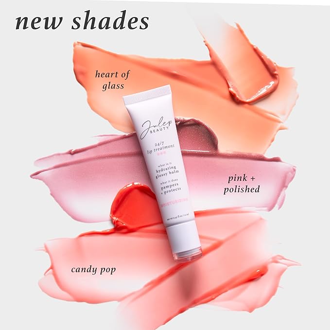Julep 24/7 Lip Treatment – Hydrating & Glossy Lip Balm and Lip Sleeping Mask with Shea Butter – Moisturize, Protect & Soothe – Vegan & Cruelty-Free - Heart of Glass