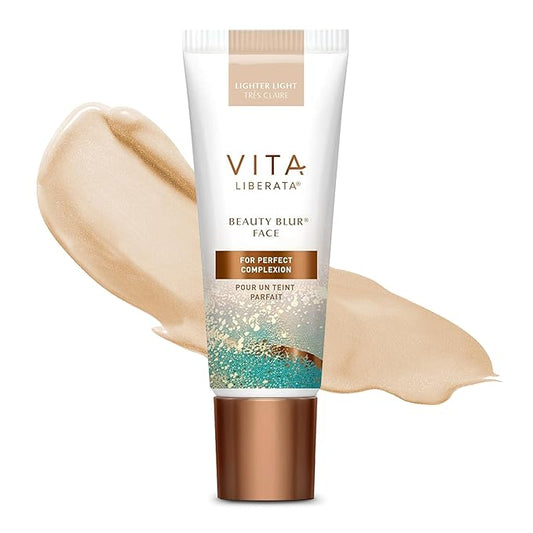 Vita Liberata Beauty Blur Face - Lighter Light, BB Cream, Hydrating Skin Finish, Radiant Glow & Flawless Finish, 1.01 fl oz