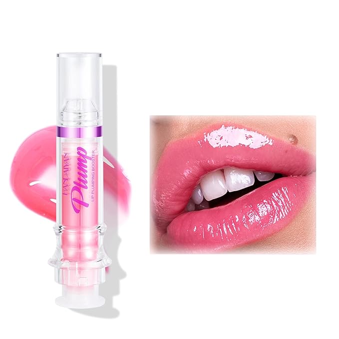 Natural Spicy Lip Plumping Booster Lip Plumping Oil，Lip Plumper Gloss, Ultra-Hydrating & Nourishing Plump and Pout Lip Plumper, Glossy Finish Fuller Lip Plumping Lip Gloss for Women Girls(05#)