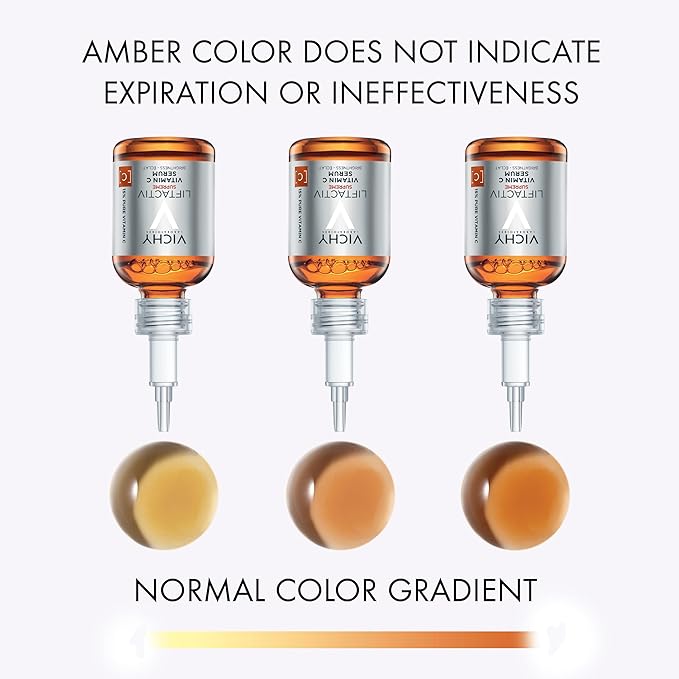 Vichy LiftActiv Vitamin C Serum For Face, Brightening Serum With Pure Vitamin C + Hyaluronic Acid + Vitamin E, Reduces Fine Lines, Smooths Skin Texture, Improves Radiance, Anti Aging