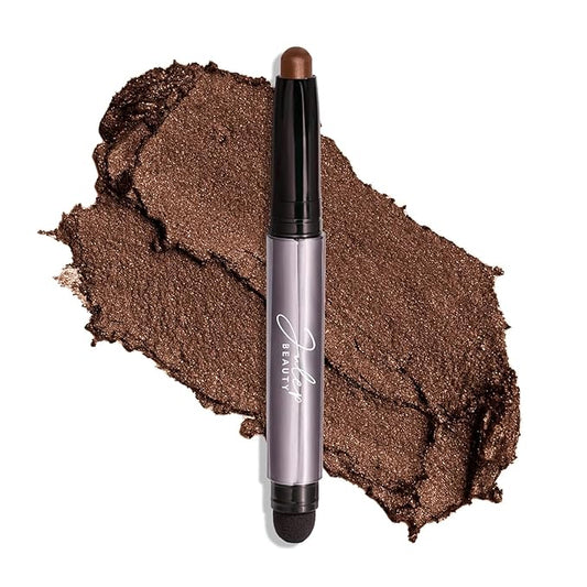 Julep Eyeshadow 101 Cream-to-Powder Waterproof Shadow Stick – Cocoa Shimmer – Long-Lasting, Crease-Proof, Chocolate Brown Shimmer Cream Eyeshadow with Built-in Smudger
