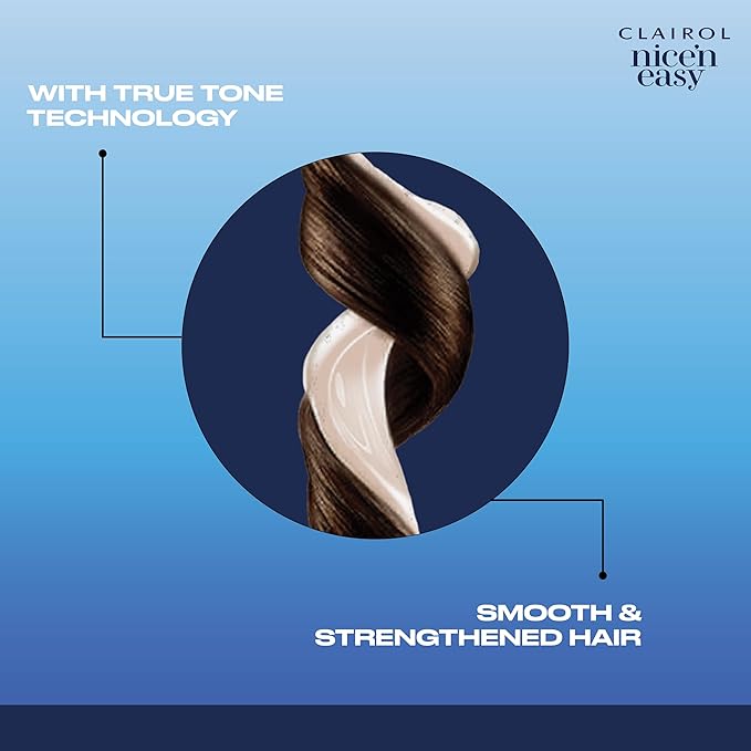 Clairol Nice'n Easy Permanent Hair Dye, 5W Medium Mocha Brown Hair Color, Pack of 3