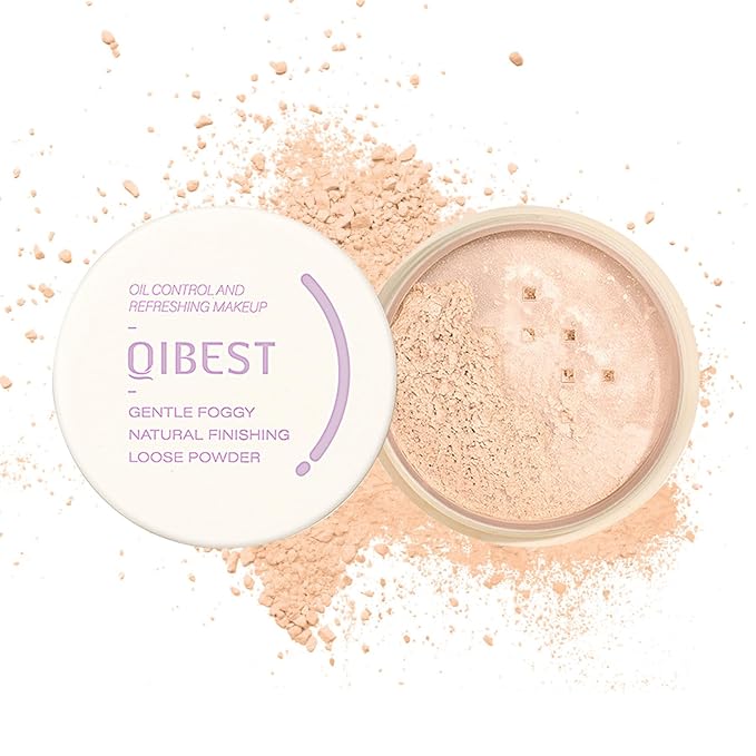 Setting Powder Loose Face Powder Lightweight Soft Smooth Brighten Minimizes Pores Long Lasting Oil Control Loose Powder Makeup For Matte Flawless Finish 00#Prism