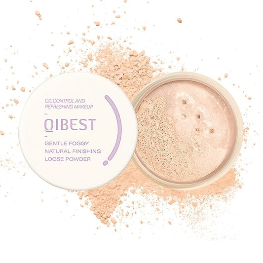 Setting Powder Loose Face Powder Lightweight Soft Smooth Brighten Minimizes Pores Long Lasting Oil Control Loose Powder Makeup For Matte Flawless Finish 00#Prism