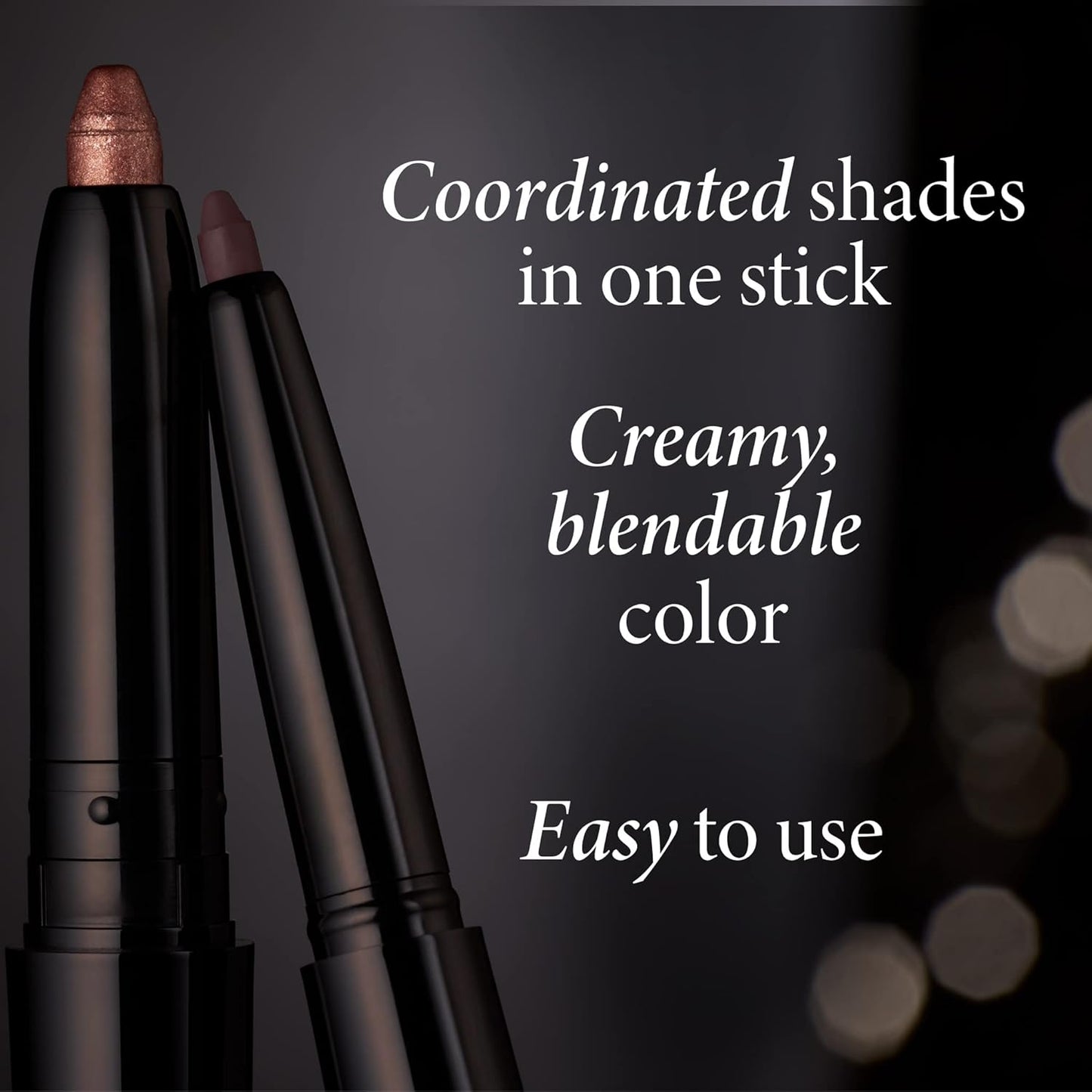 LAURA GELLER NEW YORK Swipe-n-Line Dual-Ended Eyeshadow + Eyeliner - Glam (Smokey Purple/Rich Plum) - Cream Eyeshadow & Smooth Glide Eyeliner - Waterproof & Crease-free Color