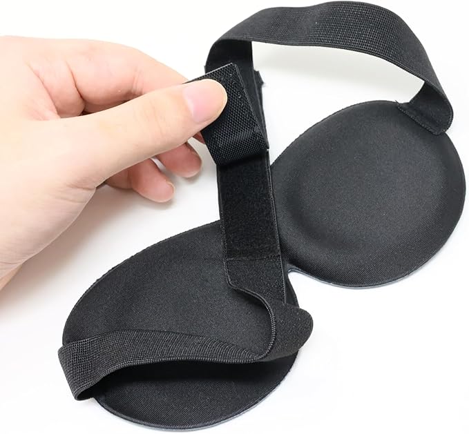 Honbay 3D Funny Eyeshade Soft Sleep Eye Mask with Adjustable Head Strap for Travel, Game, Party, Rest, Sleeping (Girl)