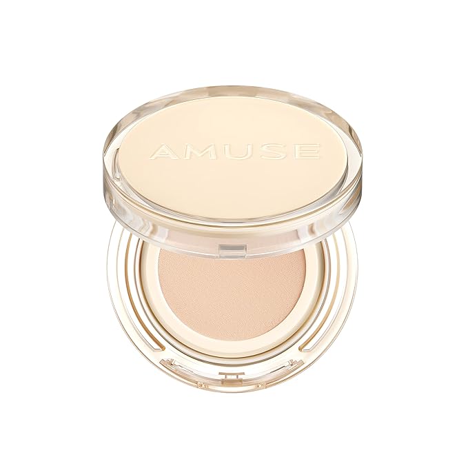 AMUSE Dew Jelly Vegan Cushion Foundation 01 SOONSOO | dewy, glow, long-lasting, double coverage, clean beauty, lightweight, natural look, foundation for sensitive skin, hydrating cushion