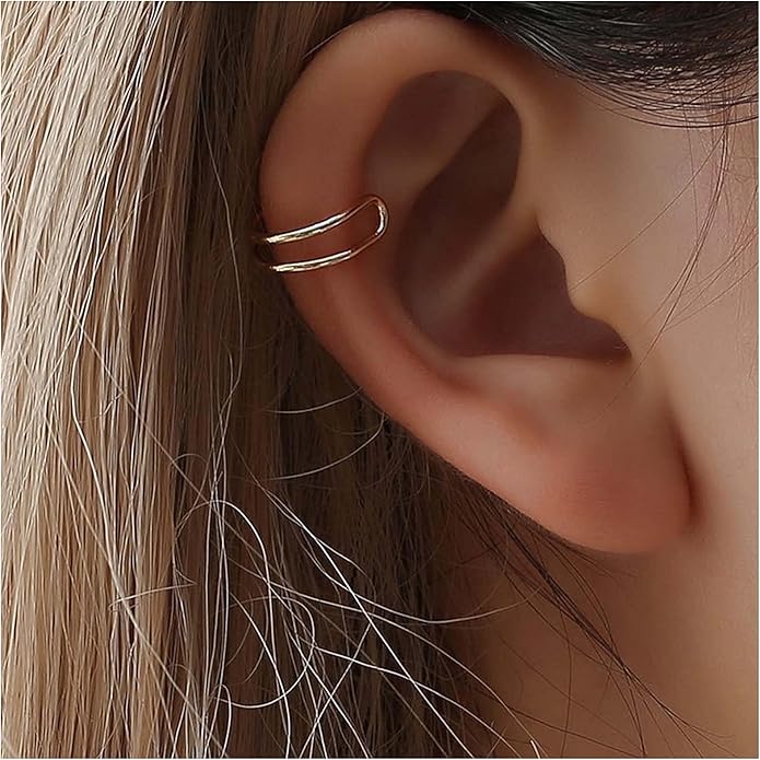Cute Non-pierced Earrings Ear Cuff Ear Clip Minimalist Unilateral Earrings Cartilage Unique Ear Crawler Ear Climber Fashion Gold Ear Jewelry for Women