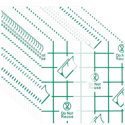 ANCIRS 150pcs Disposable Makeup Hand Palettes, 2.4x2.4inch Adhesive Waterproof PU Cosmetic Makeup Palettes for Women Girls Female Artists Make up