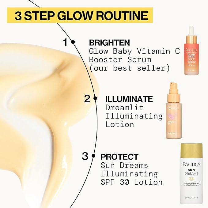Pacifica Sunset Glow Drops – Face Bronzer - Vitamin C Face Bronzing Makeup for Instant Sun-Kissed Glowing Illuminator & Hydrating Skin Tint | Buildable Highlighter Drops Vegan Dermatologist Tested