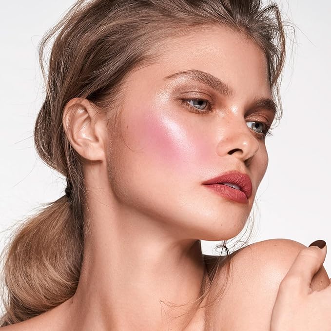 Contour Highlighter Blush Powder Makeup Palette, 4 Colors Matte Face Contour Shading with Professional Makeup Brush