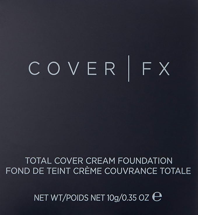 Cover FX Total Cover Cream Foundation: Oil-free Cream Foundation and Concealer - Full Coverage and Powerful Antioxidant Protection - N120, 0.35 oz