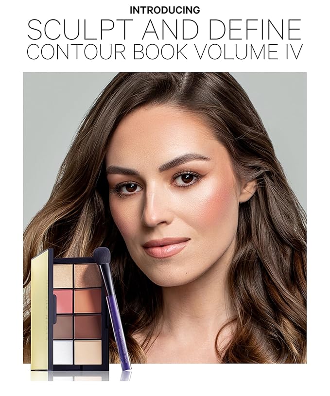 Kevyn Aucoin Sculpt and Define Contour Book Volume 4: All-in-one makeup artist palette compact. Defines facial features. Eyes, cheekbone, nose & jawline. Highlighters to glow. All skin tones & shapes.