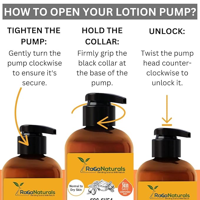 RaGaNaturals Natural Mango Body Lotion for Dry Skin - Tropical Bliss Moisturizer with Shea Butter, Vitamin E, B5, Argan & Avocado Oil - Refreshing Fruity Scent, Plant Based, Non-Greasy, Vegan - 16 Oz