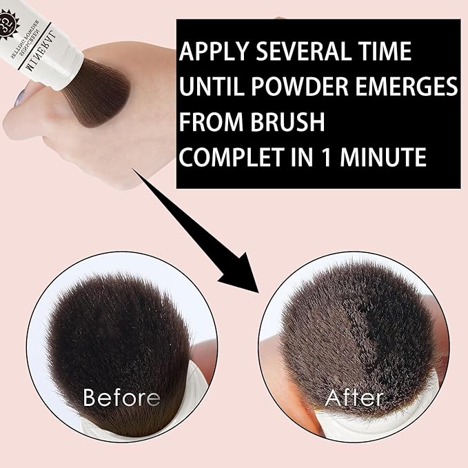 Mineral Sunscreen Setting Powder, SPF 35 Translucent Loose Powder, Mineral Brush Powder, Oil Control Natural Matte Finish, Lasting Lightweight Breathable for All Skin (#04 Pink Complexion)