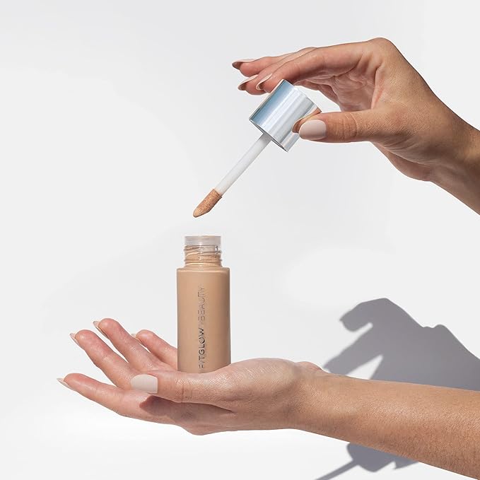 Fitglow Beauty - Natural Foundation+ Photo-Filtering Foundation | Vegan, Woman-Owned Clean Beauty (F2.5 - Light, Neutral Undertones)