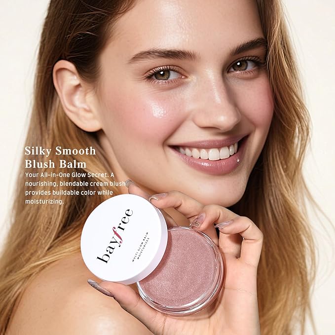 Multi Glow Balm, Cream Blush for Cheeks, Blush Balm Face Makeup, Radiant Finish, Hydrating, Creamy, Lightweight & Blendable Color, Face Makeup.63 Oz