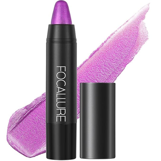 FOCALLURE Ultra Chic Metallic Lipstick,Rich Vitamin E Lip Crayon,Lightweight Shinning Color without Drying or Fading,Long Lasting Lips Makeup,#31 Utopia