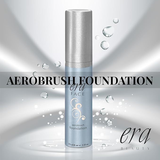 ERA Beauty ERA Face spray makeup (R2 Ivory, 2.25 oz) - airbrush foundation, everyday, buildable, professional spray on cosmetics