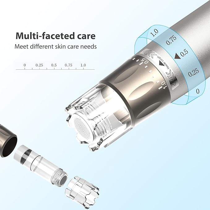 Micronee.dling Pen H3 Micronee.dle Pen - Adjustable Serum Applicator - Micronee.dle for Face Home Use - 2PCS H12 + 2PCS Nano-HR + 2PCS Nano-H