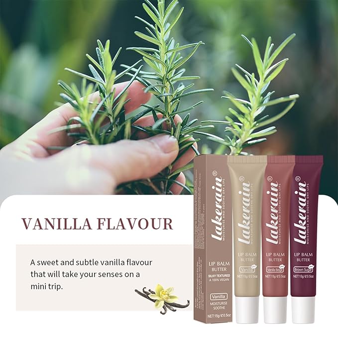 Lip Glowy Balm Butter Lip Balm Plumps Moisturizing Hydrating Lip Mask Repair Moisturizer Lips Care Lip Treatment for Dry Cracked Lip, Glossy Finish, Vegan Tinted Lip Balm Chapstick (#3 Brown Sugar)