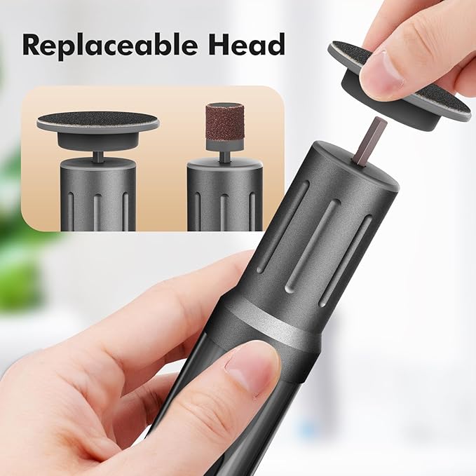 Electric Foot Callus Remover Cordless Electric Foot Filer Kit with 6Speeds Chagring Dock Callus Remover for Women Men Feet and Nail(Black)