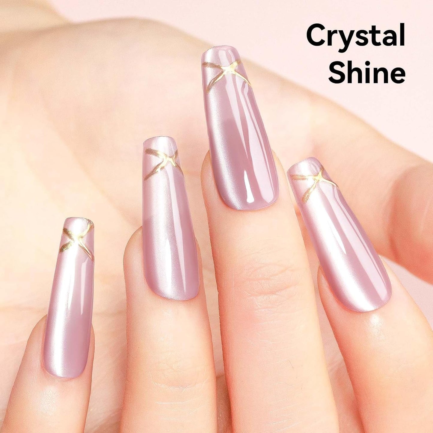 Cat Eye Gel Polish with Magnet, Magnetic Gel Nail Polish Glass Jelly Transparent Color UV Cateye Nail Polish for Nail Art DIY and Salon