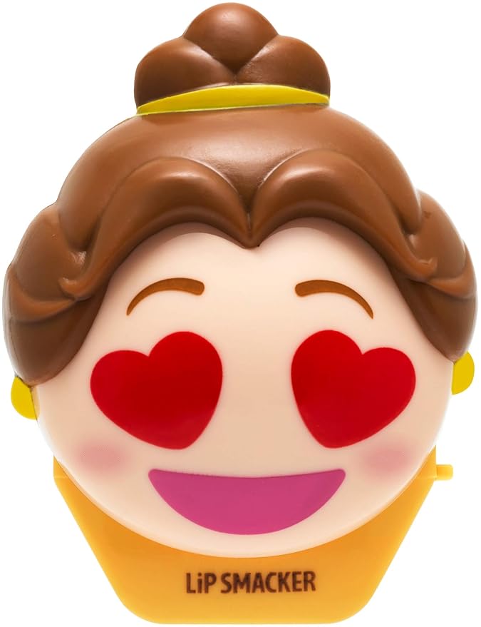 Lip Smacker Disney Beauty And The Beast Belle Emoji Flavored Lip Balm, Belle, Last Rose Petal, Clear, For Kids