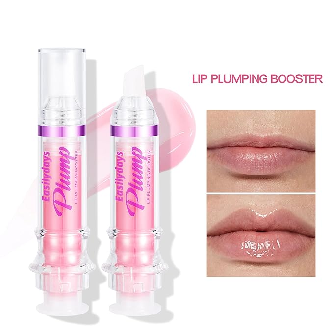 Spicy Lip Gloss Plumper Glossy Lip Lipstick, Lifter Gloss, Hydrating, Volumizes, High-Shine, Lip Plumping Lip Glaze Lip Makeup, Plump & Pout Lip Plumper for Women Girls (#04)