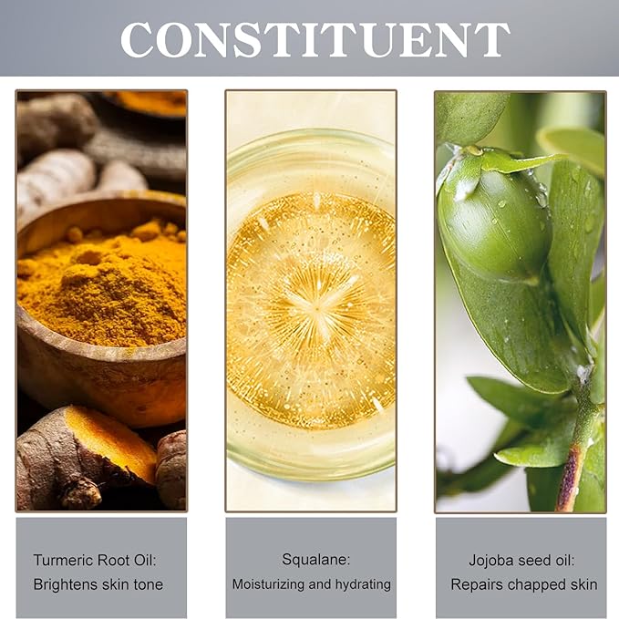 Organic Turmeric Lip Balm All-Day Moisturizing, Balancing, Soothing for Dry Lips Lip Balm With Turmeric Root Natural Ingredients Even Lip Tone 5g