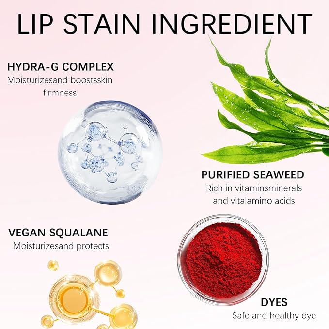 QueenDiary Lip tint Peel Off Lip Stain，Lip Stain Waterproof， Lip Tattoo Peel Off with Matte Finish, Long Lasting, Transfer-proof, Highly Pigmented Color (Neon Rose Stain)