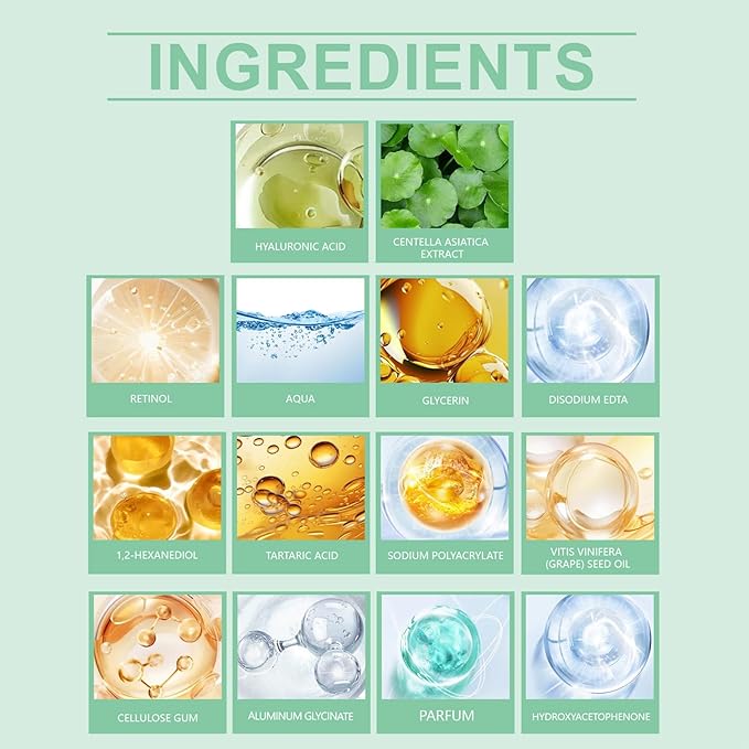 YIKESHU Retinol Collagen Face Mask – Korean Tightening Hydrogel Overnight Mask, Deep Moisturizing & Elasticity Boost, Long-Lasting Hydration & Brightening Skin (Retinol Collagen Face Mask)