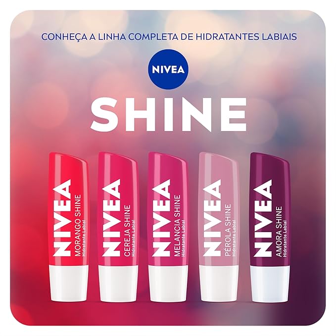 NIVEA Cherry Shine Lip Moisturizer Deep Hydration 4, 8g, Nivea, Cherry