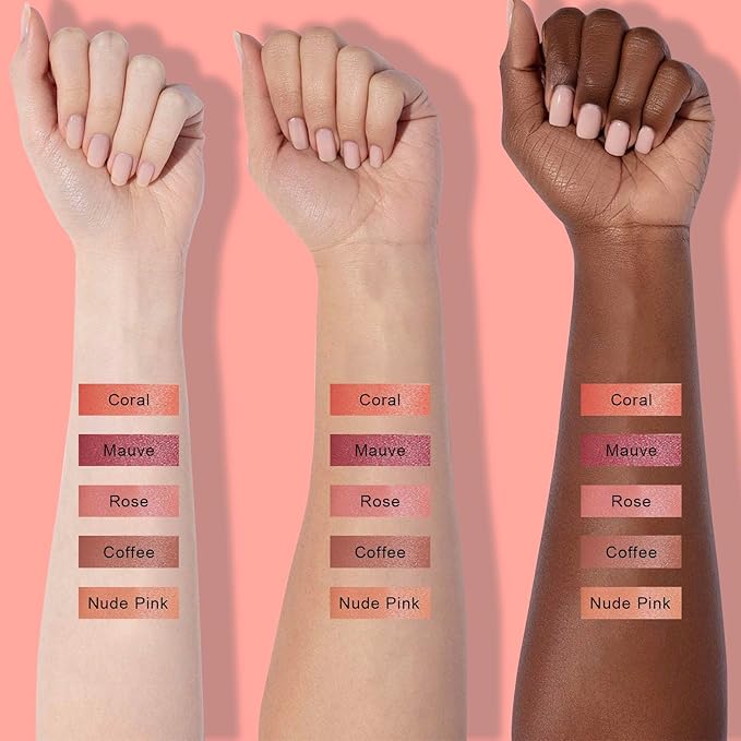 Peel Off Lip Liner Stain - Long Lasting Natural Lip Stain Transfer-proof Lip Liner, Moisturizing Waterproof Lip Gloss Stain, Highly Pigmented Color for All Skin, Ideal Gifts for Women (Nude Pink)