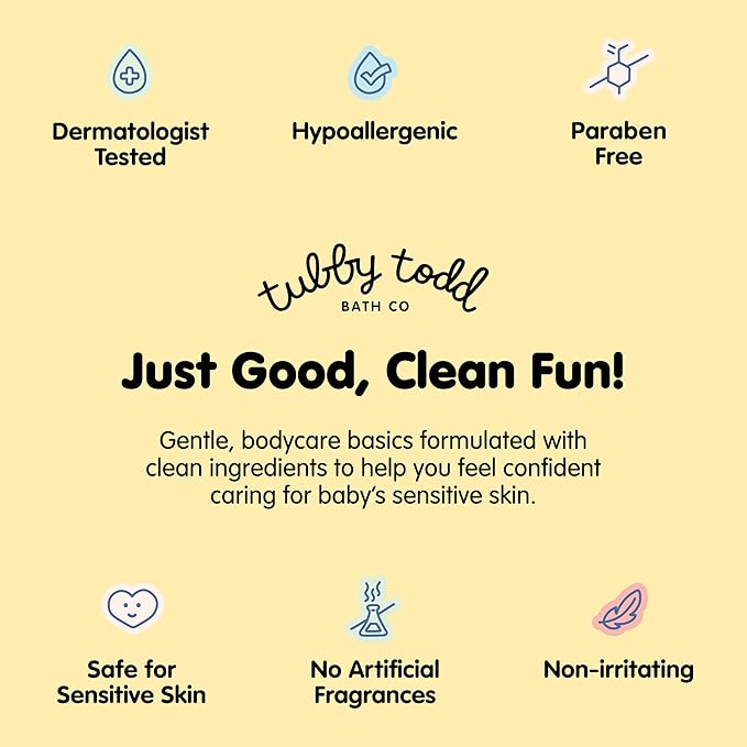 Tubby Todd Face and Body Mineral Sunscreen Kit for Baby, Toddler and Kids - Sunscreen 4 Fl Oz and Sunstick 0.5 Oz Duo Bundle - Fragrance-Free