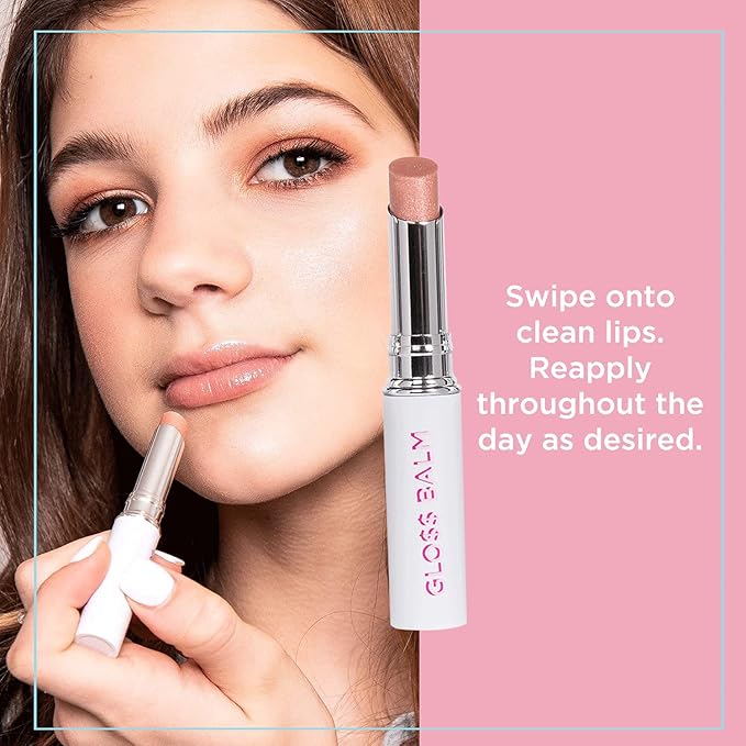 Petite 'n Pretty Glo$$ Lip Balm ($tocks & Bronze) - Makeup for Kids, Tweens, Teens - Hydrating, Lightweight Lip Gloss, Made in the USA