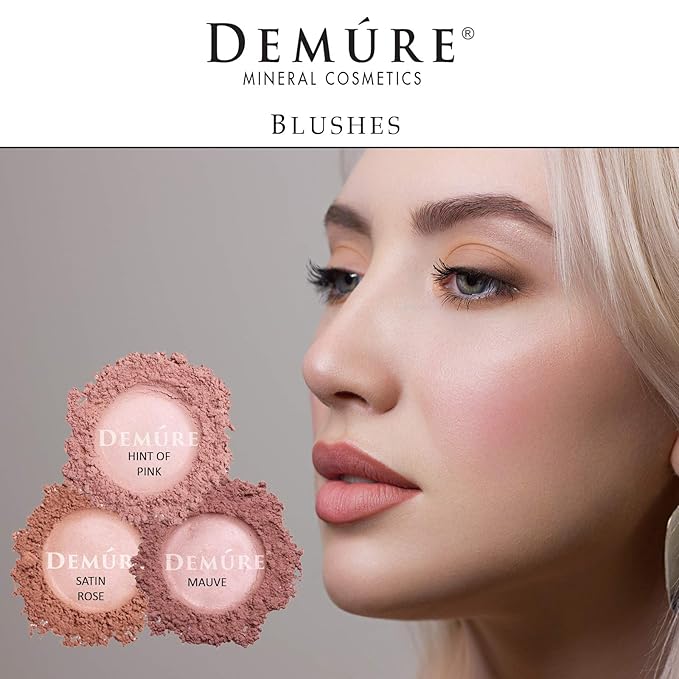 Mineral Make Up Blush, Loose Powder Makeup, Natural Makeup, Blush Makeup, Professional Makeup, Cruelty Free Makeup, Blush Powder By Demure (Mauve)