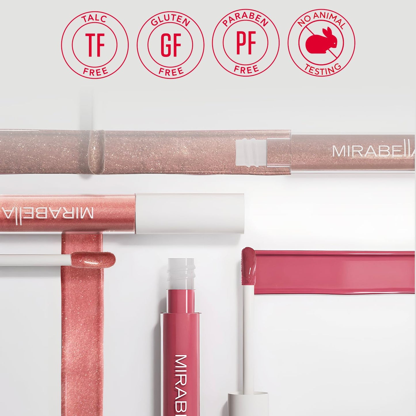 Mirabella Luxe Advanced Formula Matte Lip Gloss, Richly Pigmented Long-Wear and Full-Coverage Liquid Lipstick, Matte Lipstick for Women Stays Put and Won't Dry or Crack Lips, Heartbreaker