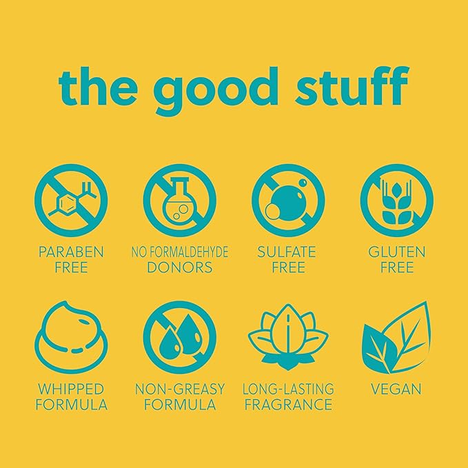 Tree Hut Tropic Glow Whipped Body Butter, Warm Scent with Almond, Golden Amber, and Australian Sandalwood, Long-Lasting Hydration for Soft, Glowing Skin, 8.4 oz