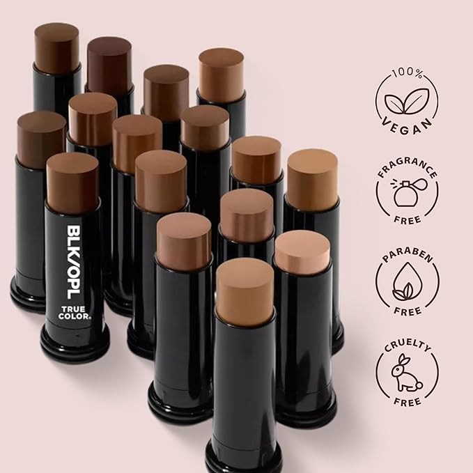 BLK/OPL Skin Perfecting Foundation Stick, SPF 15 Buildable & Blendable Face Foundation Makeup with Matte Finish - Full Coverage, Color Correcting & Sculpting - Hypoallergenic (Sierra Slay)