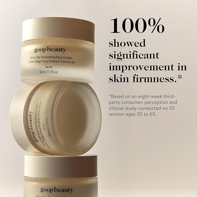 goop Beauty Nourishing Face Cream | Improves Firmness, Elasticity, & Brightness | Botanicals, Ceramides, & Squalane | Anti Wrinkle Moisturizer | 1.7 fl oz