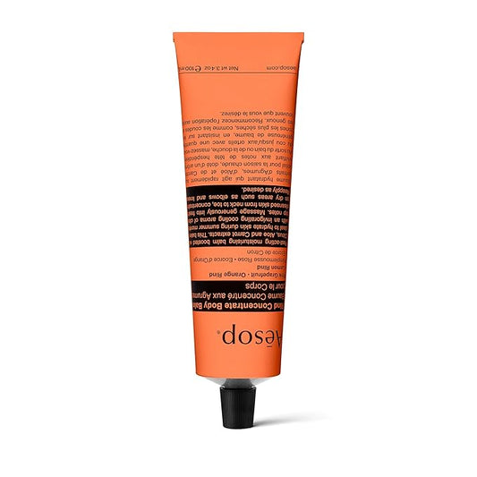 Aesop Rind Concentrate Travel Body Balm | Nourish and Smooth Skin with Shea and Cocoa Butter | Aloe Vera Juice to Soothe and Hydrate | 3.4oz / 100mL