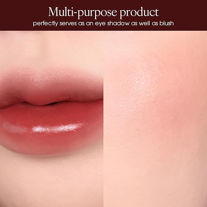 PLAT LIPS 914 VAMPIRE, Lip & Cheek, Lightweight, Naturally Dewy+ Glowy Finish, Blendable & Buildable Formula (1.2g, 0.003 oz.)