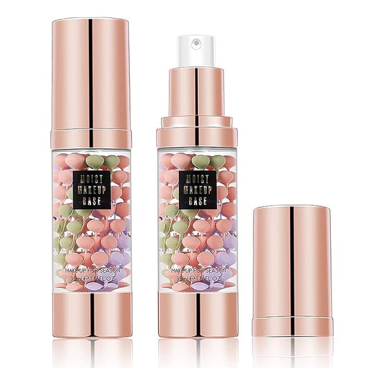 SIAMHOO One Step Face Primer Makeup Tricolor Tinted Moisturizer Skin Tone Correcting and Brightening Primer for Glowing and Flawless Makeup, 35ml - 1pcs